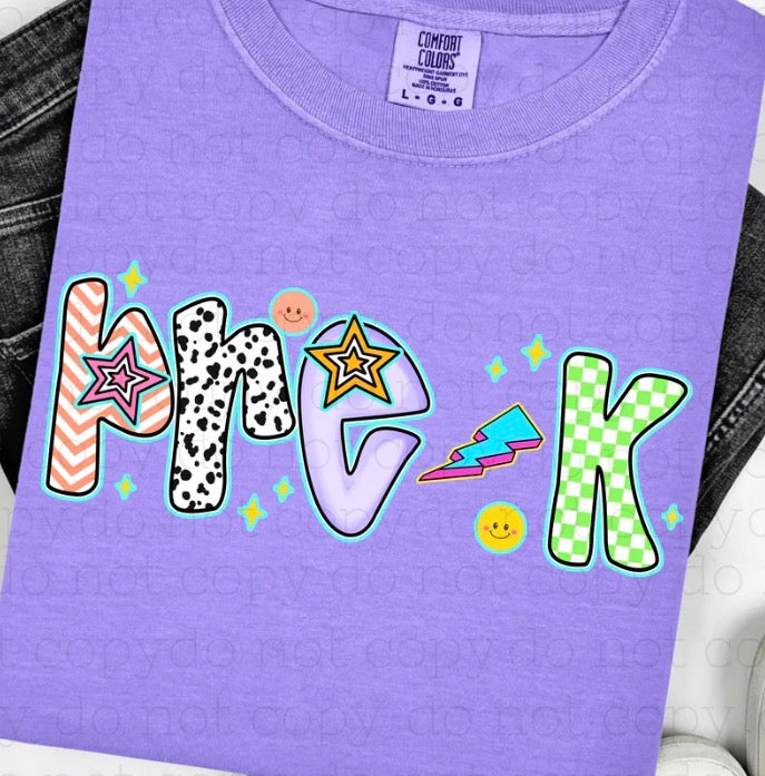 Retro PreK-5th (Leave grade in notes)- MTO Shirt