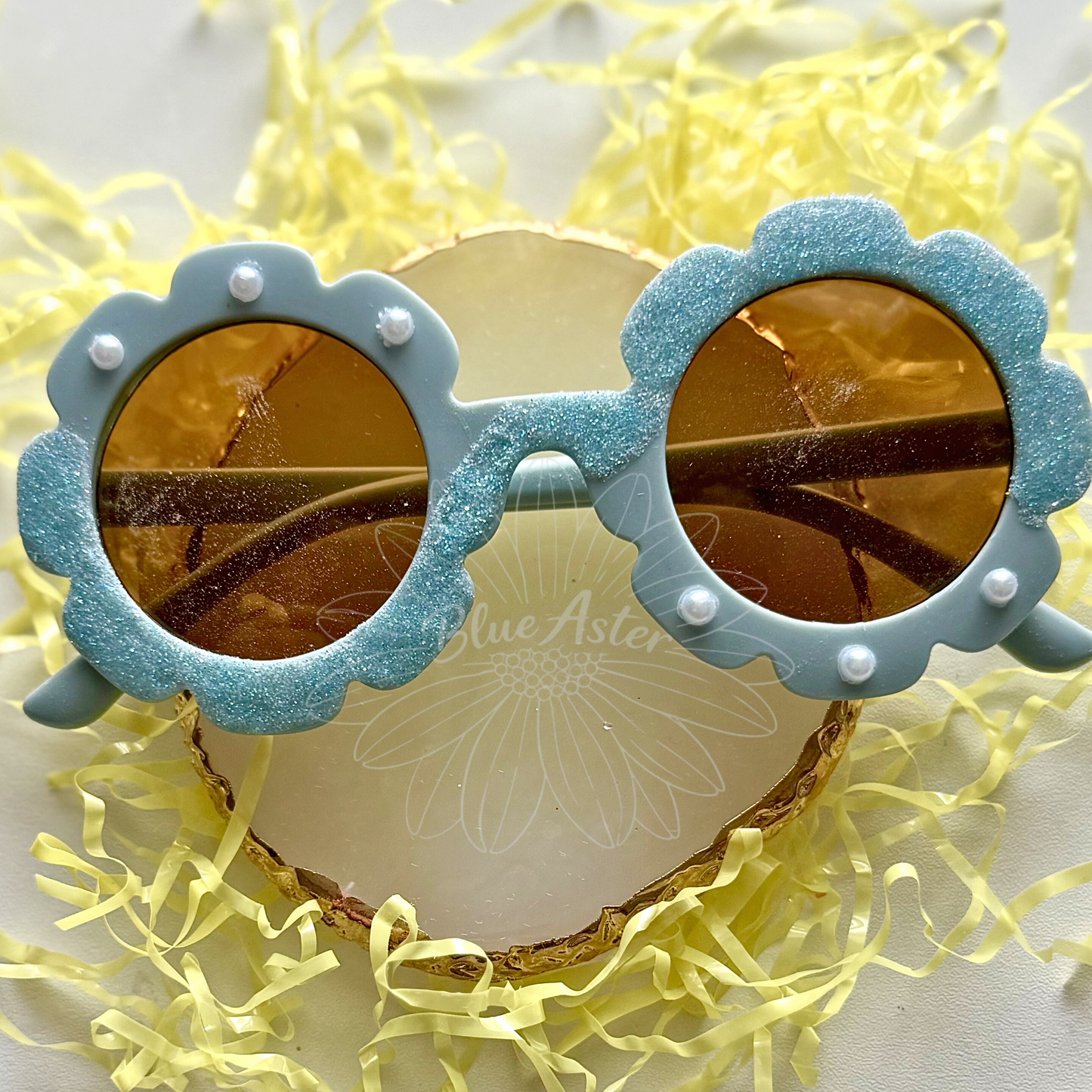 Dusty Blue Pearl Sunnies