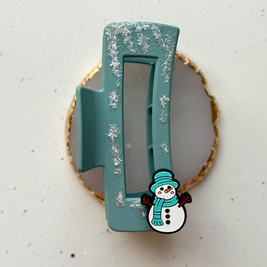 Chilly Snowman Claw Clip