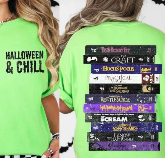 Halloween Movies Pocket and Back Set - MTO Shirt