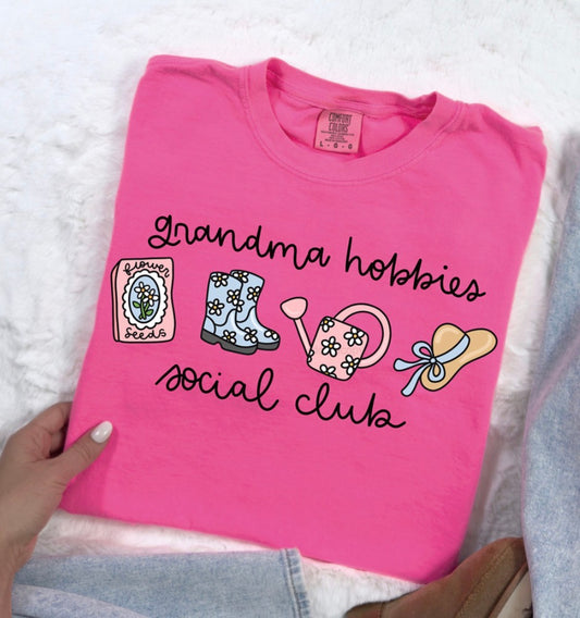 Grandma Hobbies Social Club - MTO Shirt