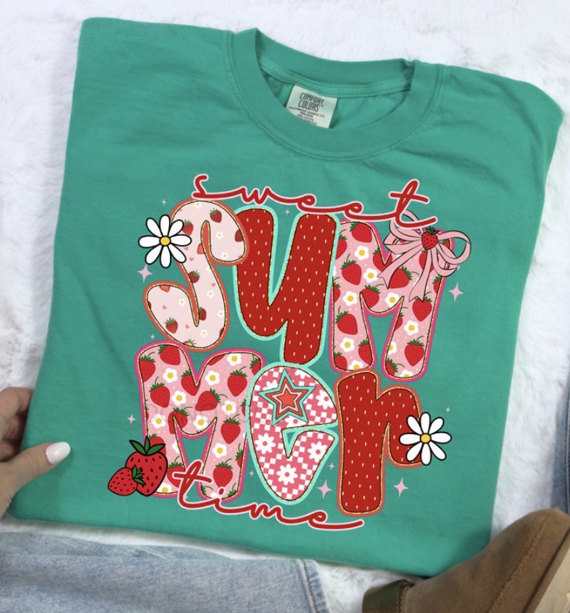 Sweet Summertime Strawberry - MTO Shirt