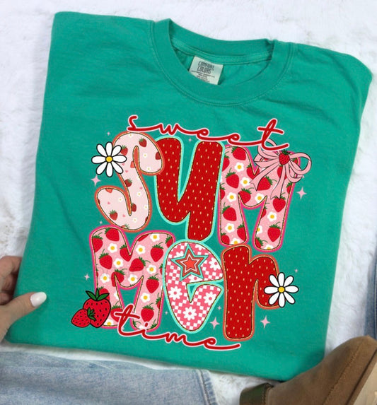 Sweet Summertime Strawberry - MTO Shirt