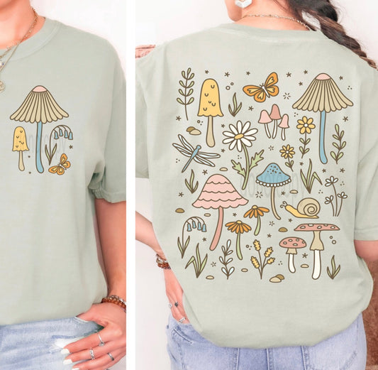 Mushroom Front and Back Set - MTO Shirt