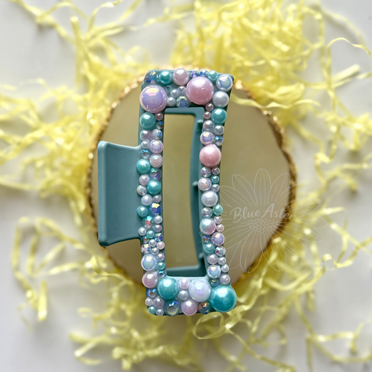 Medium Blue Full Bling RTS Clip