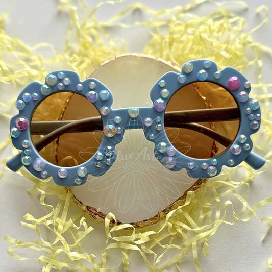 Blue Chaos Bling Sunnies