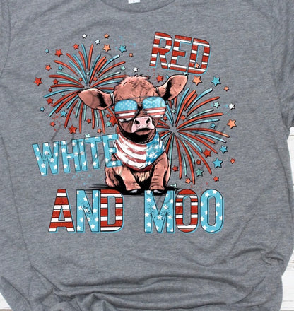 Red White & Moo - MTO Shirt