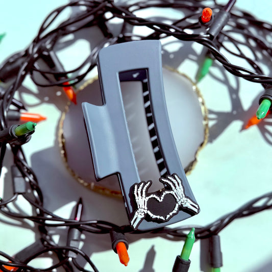 Skelly Love Claw Clip