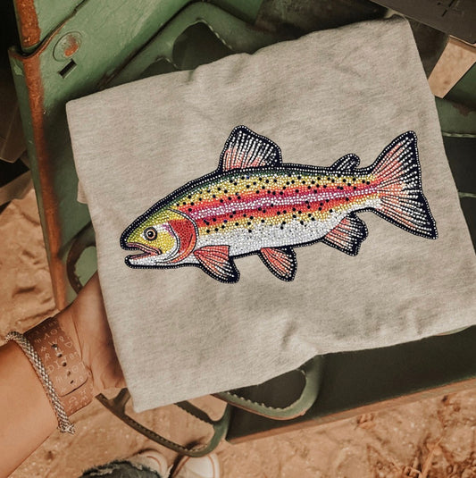 Faux Sequin Trout - MTO Shirt