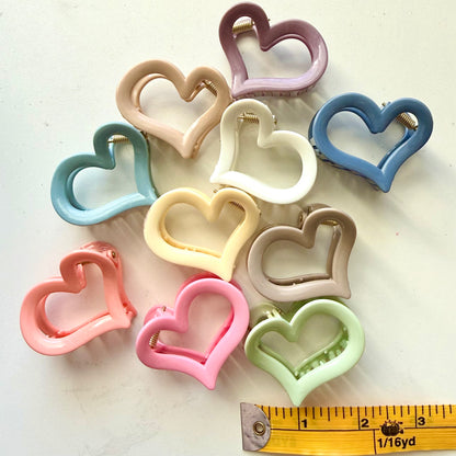 Heart Claw Clips - Made to Order