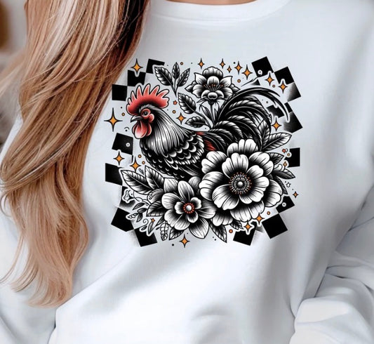 Chicken Floral - MTO Shirt