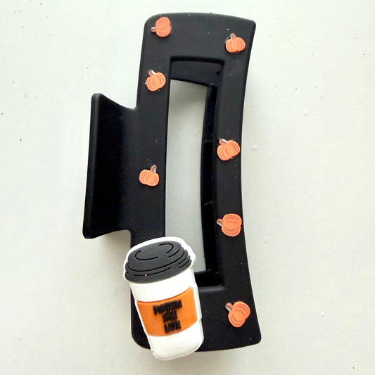 Pumpkin Spice Latte Claw Clip