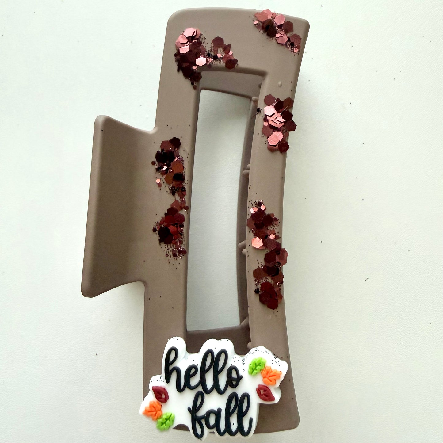 Hello Fall Claw Clip