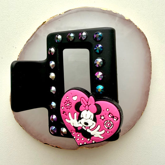 Rhinestone Mouse Claw Clip