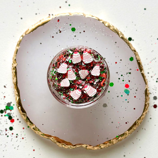 Christmas Tree Cake Glitter Gel