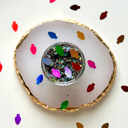 Christmas Light Glitter Gel