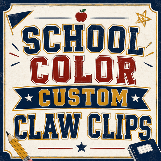 School Spirit Claw Clips